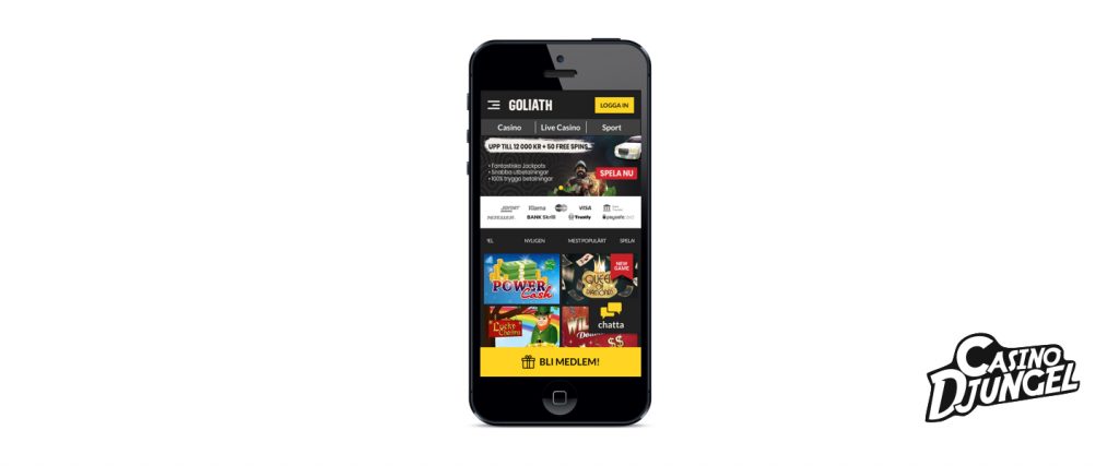 Goliath Casino Mobile Screenshot