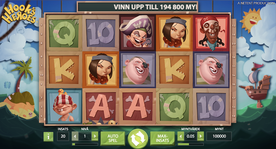 Hooks Heroes video slot