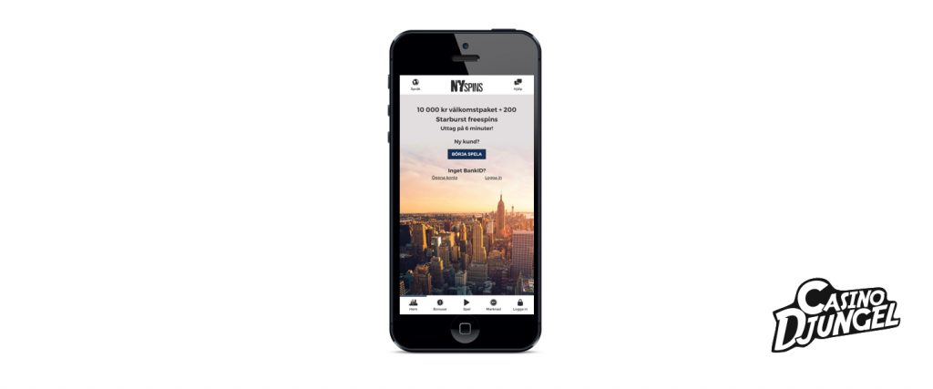 NYSpins Mobile Casino Screenshot