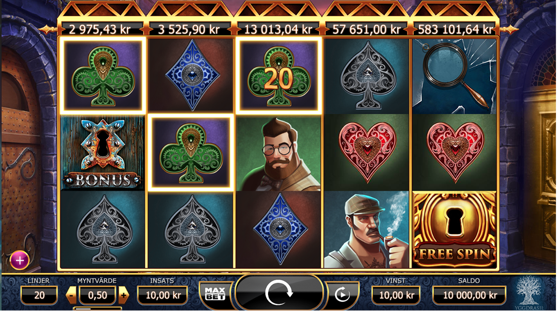 Holmes And The Stolen Stones Online Slot